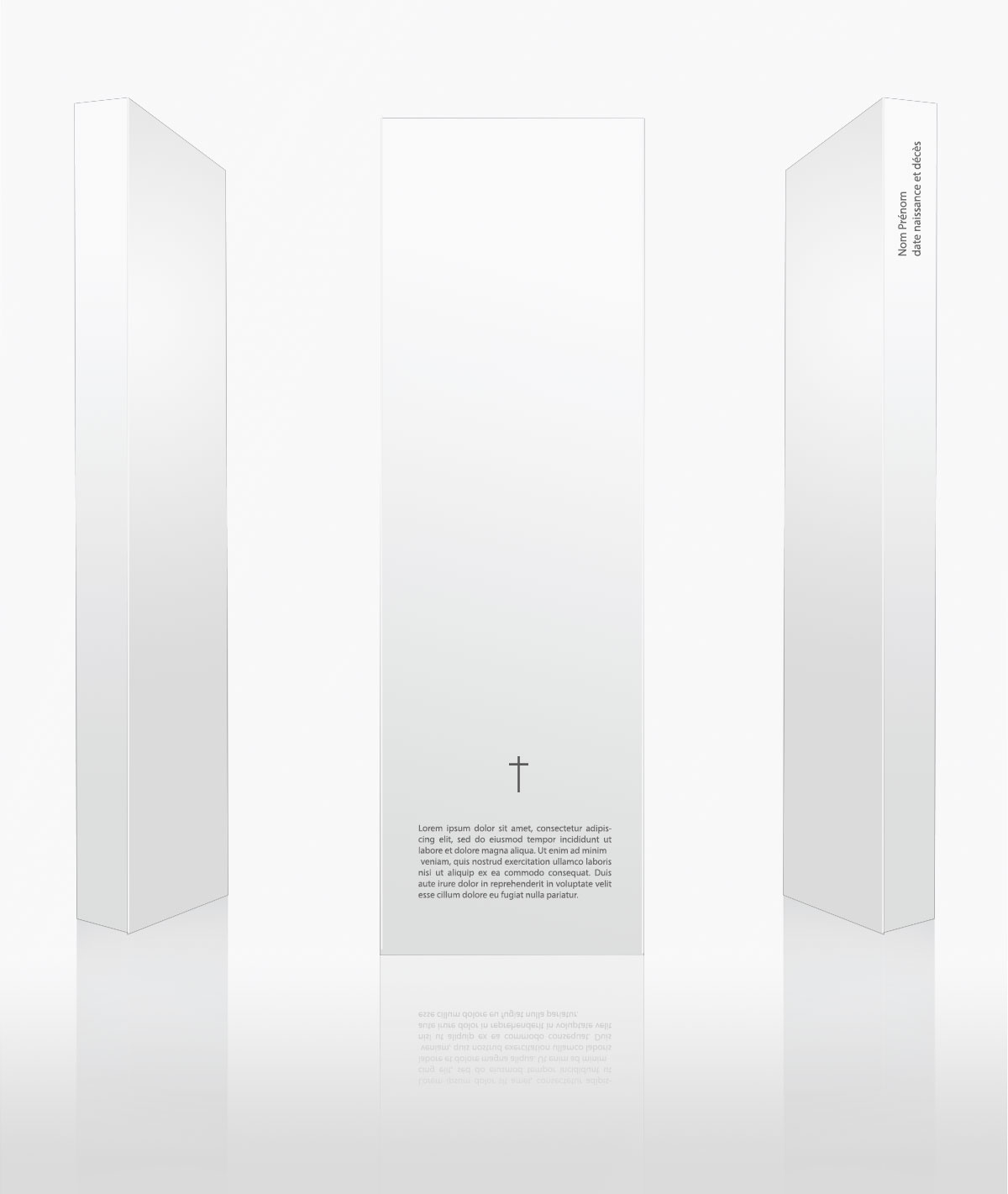 Monolithe Odyssées — finition blanche