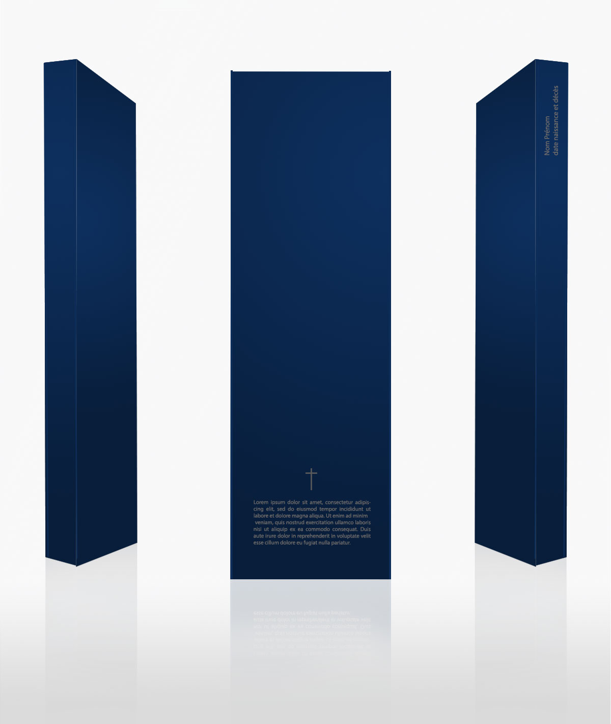 Monolithe Odyssées — finition bleue